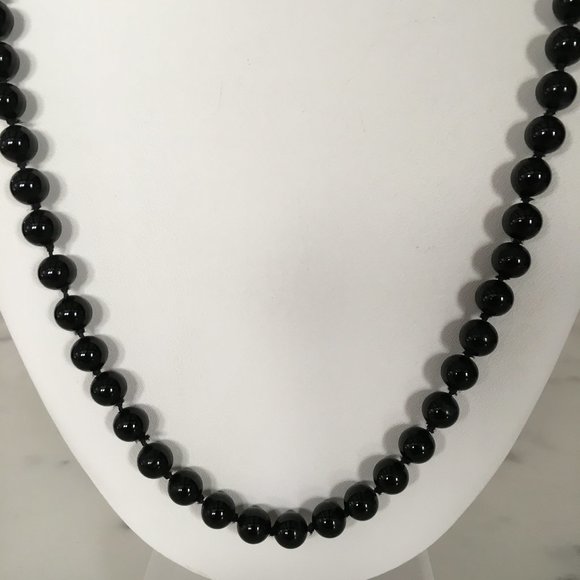 Vintage Black Bead Necklaces - Set of 3 - MINT - Picture 4 of 11